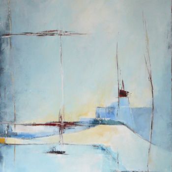 Painting titled "Espace 2" by Astrid Desgrippes, Original Artwork, Acrylic