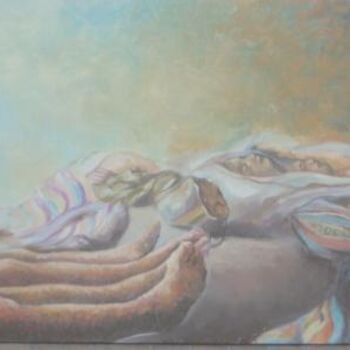 Картина под названием "HOMENAJE A LOS CAMP…" - Astrid Galan Sepulveda, Подлинное произведение искусства