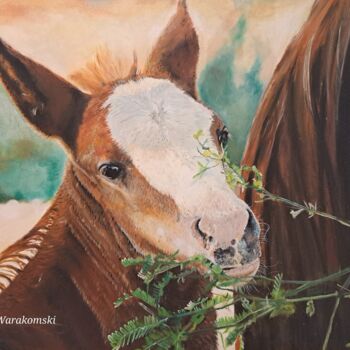 绘画 标题为“Arizona Baby” 由Astrid Warakomski, 原创艺术品, 油