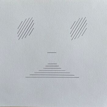 Dessin intitulée "FACE COLLECTION 3/10" par Astrid Berger, Œuvre d'art originale, Stylo gel