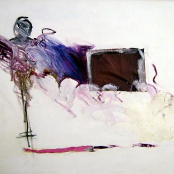 Peinture intitulée "El espectador" par Astrid Waldman, Œuvre d'art originale