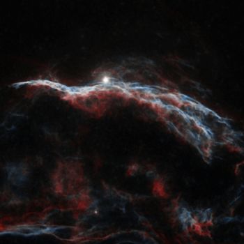 Fotografia zatytułowany „starless veil nebula” autorstwa David James, Oryginalna praca, Fotografia cyfrowa