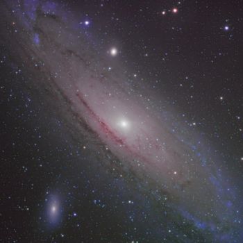 Fotografie getiteld "Andromeda galaxy" door David James, Origineel Kunstwerk, Digitale fotografie