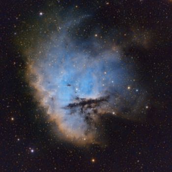 Fotografie getiteld "Pacman Nebula" door David James, Origineel Kunstwerk, Digitale fotografie