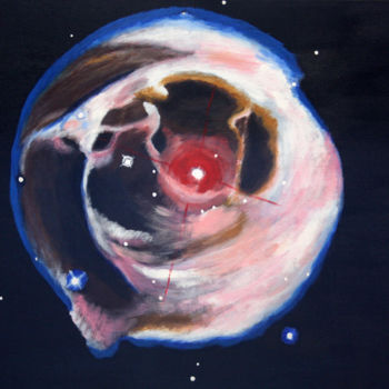 Pintura intitulada "My Universe I - Neb…" por Lcarmo, Obras de arte originais, Óleo
