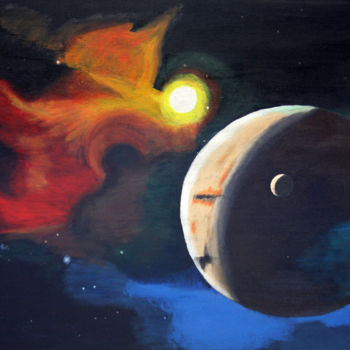 "My Universe III - B…" başlıklı Tablo Lcarmo tarafından, Orijinal sanat, Petrol