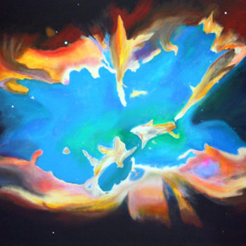 Painting titled "My Universe XXII -…" by Lcarmo, Original Artwork, Oil