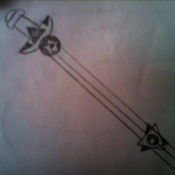 Disegno intitolato "sword astrosiver" da Yuki Hikari, Opera d'arte originale