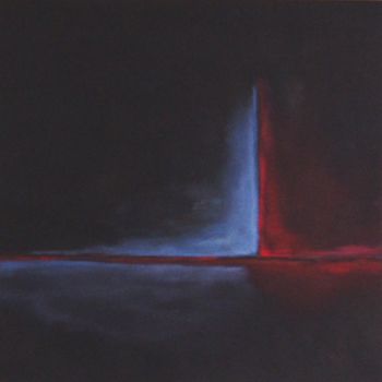 Schilderij getiteld "Glow in the dark" door Lisa Astrup, Origineel Kunstwerk, Olie