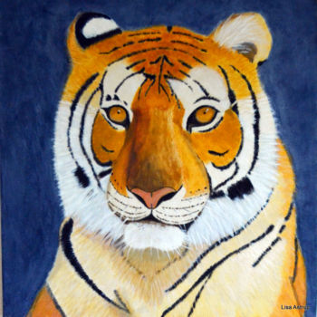 Painting titled "tiger.jpg" by Lisa Astrup, Original Artwork, Acrylic