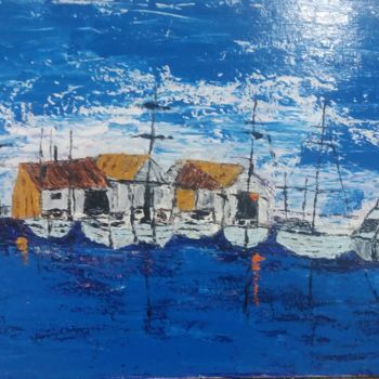 Pintura intitulada "Marina 1" por Ricardo Astur, Obras de arte originais, Acrílico