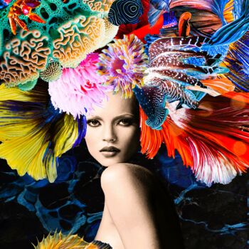 Digitale Kunst mit dem Titel ""Nature & Me"" von Magnum Ferra, Original-Kunstwerk, Digitale Collage