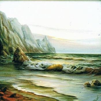 Painting titled "Sea" by Alina Atakarieva, Original Artwork, Oil