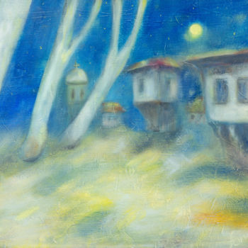 Pintura intitulada "Twilight" por Nasya, Obras de arte originais, Óleo