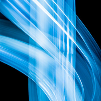摄影 标题为“- Flame in Motion B…” 由Atb Art, 原创艺术品, 光绘摄影 安装在其他刚性面板上