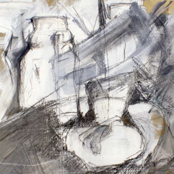 Peinture intitulée "frei-nach-morandi-2…" par Helene Hohmann, Œuvre d'art originale, Acrylique