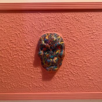 Peinture intitulée "Tete de mort" par Atelier Jys, Œuvre d'art originale, Acrylique