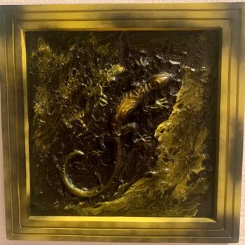 Peinture intitulée "Salamandre" par Atelier Jys, Œuvre d'art originale, Acrylique