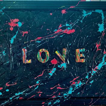 Peinture intitulée "LOVE" par Atelier Jys, Œuvre d'art originale, Acrylique