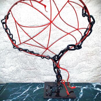 Sculpture intitulée "CHAIN OF LOVE" par Atelier Jys, Œuvre d'art originale, Métaux
