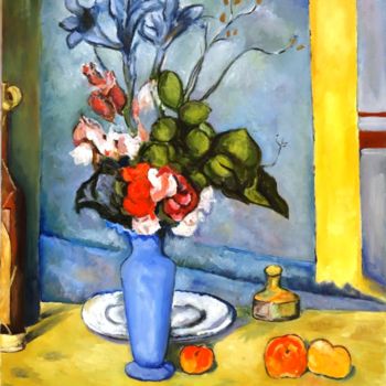 Ζωγραφική με τίτλο "D'après Cézanne, hu…" από Atelier Linea, Αυθεντικά έργα τέχνης