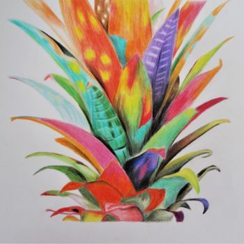Dessin intitulée "Martine - crayon de…" par Atelier Linea, Œuvre d'art originale, Crayon