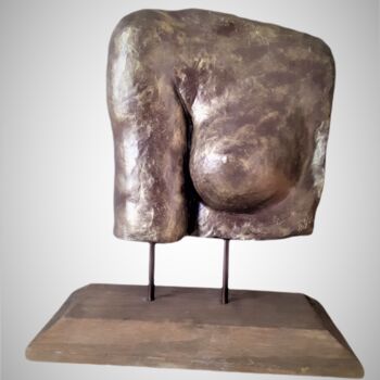 Скульптура под названием "Le sein - Terre cui…" - Atelier Mélyne Sculpture, Подлинное произведение искусства, Терракота