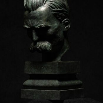 Sculpture titled "Nietzsche" by Atelier Missor, Original Artwork, Bronze