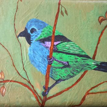 Pintura intitulada "Pássaro" por Atelier Arteiros, Obras de arte originais, Acrílico