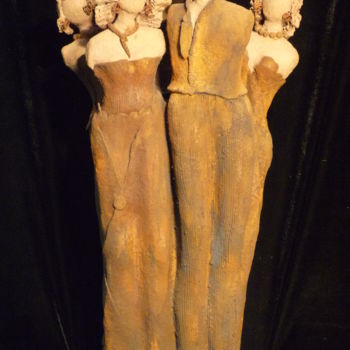 Sculptuur getiteld "au-theatre-ce-soir-…" door Aline Oud'Art, Origineel Kunstwerk