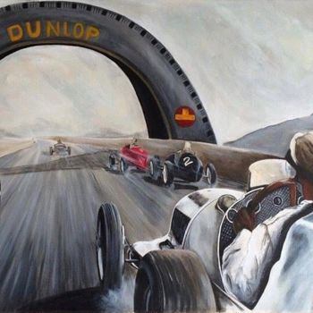 Peinture intitulée "Dunlop course" par Atelier De B, Œuvre d'art originale, Acrylique