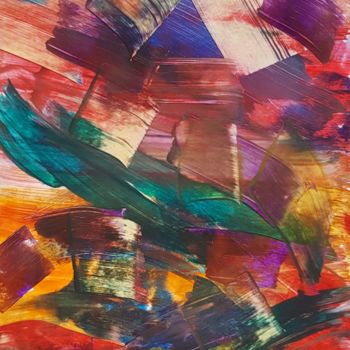 Pittura intitolato "Colored Blocks" da Atelier De Ijsvogel, Opera d'arte originale, Encausti