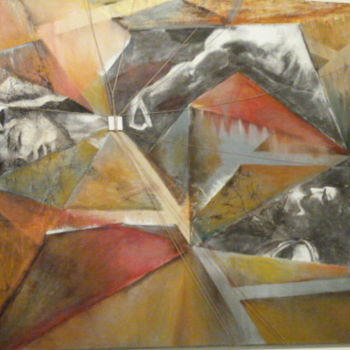 Peinture intitulée "Pyrame et Thisbee" par Job, Œuvre d'art originale, Huile