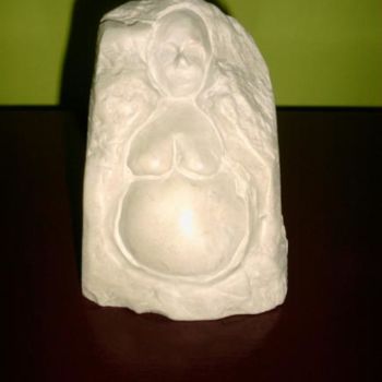 Sculpture titled "MATERNITE" by Lilou, Original Artwork, Stone