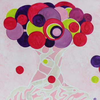 Peinture intitulée "Abre de Vie "Equili…" par Corinne Brossier (Atelier de l'imaginaire), Œuvre d'art originale, Acrylique