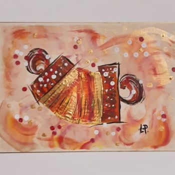 Painting titled "ACCORDEON" by Lucile Plancke Delassus, Original Artwork, Acrylic