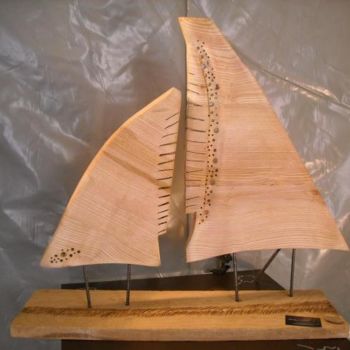 Sculpture titled "voyage" by Atelier Des Copeaux, Original Artwork