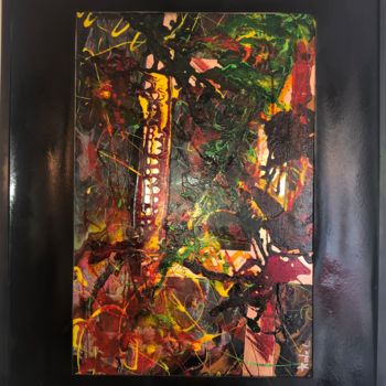 Painting titled "Implosion" by Atelier Laddi, Original Artwork, Acrylic