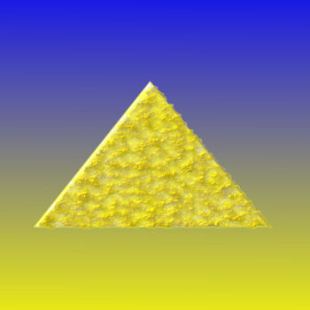 Цифровое искусство под названием "Goldene Pyramide" - Maximilian Ludwig, Подлинное произведение искусства, Цифровая живопись