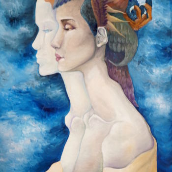 Painting titled "I am Weakness. I am…" by Atelier Miru, Original Artwork, Oil