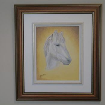 Malarstwo zatytułowany „cheval” autorstwa Moonlight, Oryginalna praca, Olej