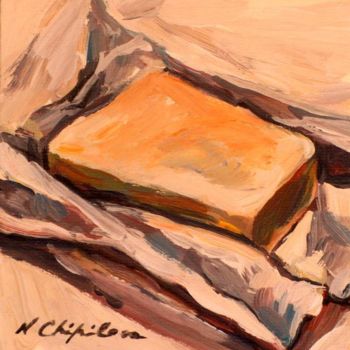 Pintura intitulada "Beurre" por Nathalia Chipilova, Obras de arte originais, Acrílico