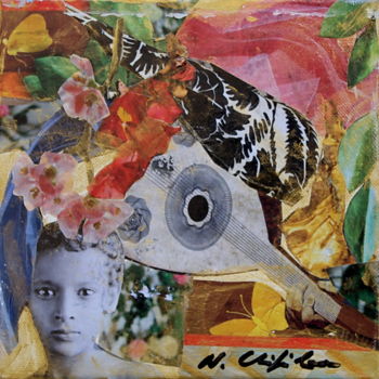 Collages titled "Eden" by Atelier N N . Art Store By Nat, Original Artwork, Paper cutting