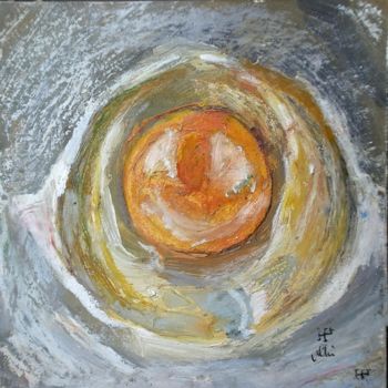 Painting titled "Oeuf à plat" by Atelier N N . Art Store By Nat, Original Artwork, Acrylic