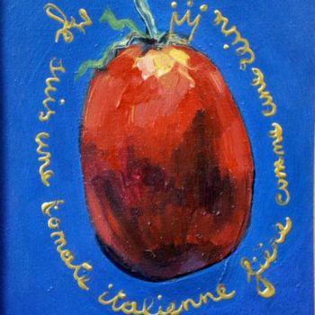 Painting titled "Tomate italienne" by Atelier N N . Art Store By Nat, Original Artwork, Acrylic