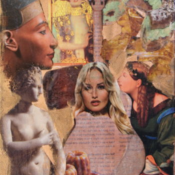 Collages titulada "Muses" por Atelier N N . Art Store By Nat, Obra de arte original, Recortes