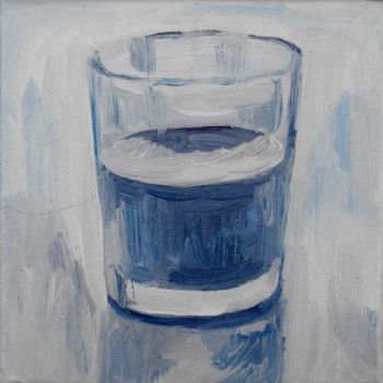 "Verre d'eau 17" başlıklı Tablo Atelier N N . Art Store By Nat tarafından, Orijinal sanat, Petrol