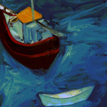 Peinture intitulée "barque-et-autre.jpg" par Jean Bernard Billard, Œuvre d'art originale