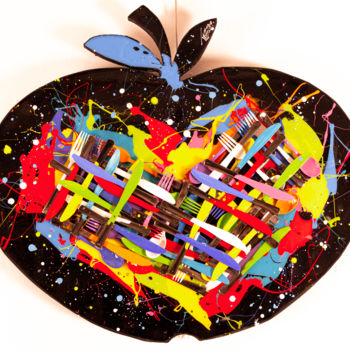 Peinture intitulée "Pomme D'Amour" par Tess, Œuvre d'art originale, Acrylique