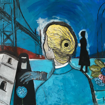Peinture intitulée "Madeleine Carlotta" par Philippe Kaïkdjian, Œuvre d'art originale, Acrylique